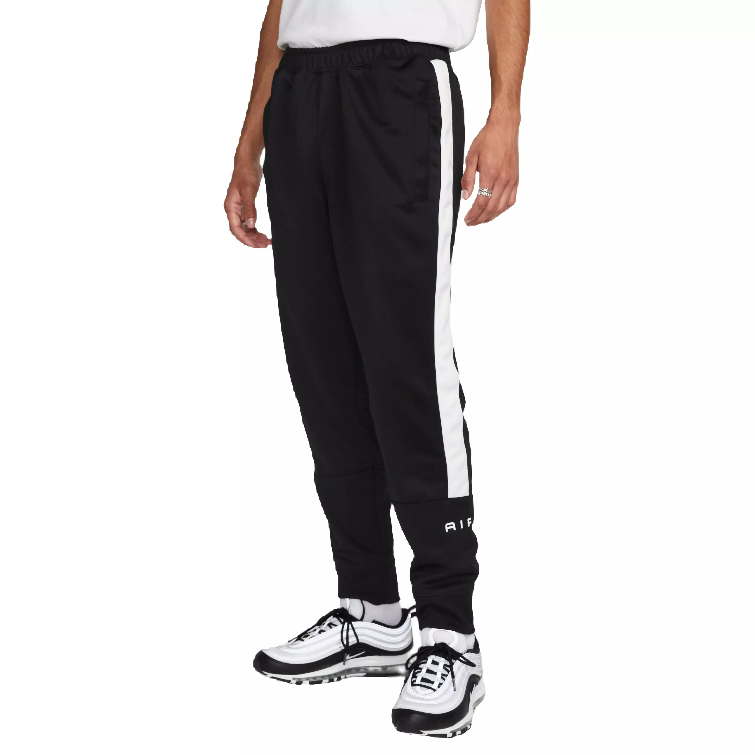 Nike pants black hot sale and white